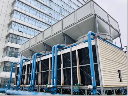 200噸橫流冷卻塔5米處測(cè)得噪音52分貝，問(wèn)鼎整個(gè)行業(yè)誰(shuí)能做到！